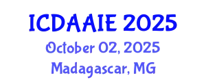 International Conference on Data and Artifical Intelligence Engineering (ICDAAIE) October 02, 2025 - Madagascar, Madagascar