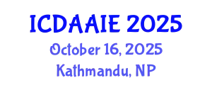 International Conference on Data and Artifical Intelligence Engineering (ICDAAIE) October 16, 2025 - Kathmandu, Nepal