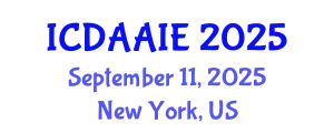 International Conference on Data and Artifical Intelligence Engineering (ICDAAIE) September 11, 2025 - New York, United States