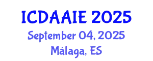 International Conference on Data and Artifical Intelligence Engineering (ICDAAIE) September 04, 2025 - Málaga, Spain