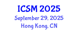 International Conference on Sleep Medicine (ICSM) September 29, 2025 - Hong Kong, China