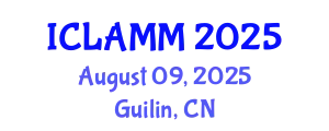 Int'l Conference on Light Alloys and Metal Materials August 09, 2025 - Guilin, China