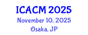 International conference on Advanced Construction Materials November 10, 2025 - Osaka, Japan