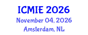 International Conference on Mechatronics, Manufacturing and Industrial Engineering (ICMIE) November 04, 2026 - Amsterdam, Netherlands