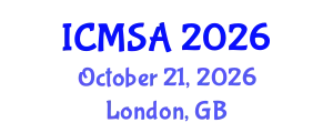 International Conference on Marine Science and Aquaculture (ICMSA) October 21, 2026 - London, United Kingdom