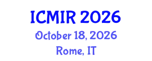 International Conference on Music Information Retrieval (ICMIR) October 18, 2026 - Rome, Italy