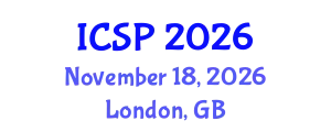 International Conference on Signal Processing (ICSP) November 18, 2026 - London, United Kingdom