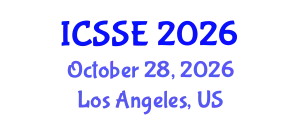 International Conference on Software Science and Engineering (ICSSE) October 28, 2026 - Los Angeles, United States