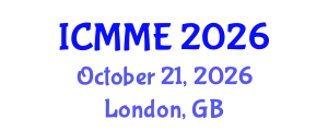 International Conference on Mechanical and Materials Engineering (ICMME) October 21, 2026 - London, United Kingdom