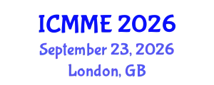 International Conference on Mechanical and Materials Engineering (ICMME) September 23, 2026 - London, United Kingdom