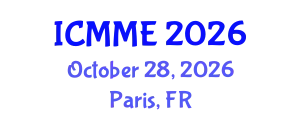 International Conference on Mechanical and Materials Engineering (ICMME) October 28, 2026 - Paris, France
