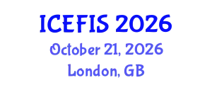 International Conference on Economics, Financial and Industrial Systems (ICEFIS) October 21, 2026 - London, United Kingdom