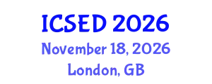 International Conference on Sustainable Economic Development (ICSED) November 18, 2026 - London, United Kingdom