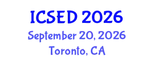 International Conference on Sustainable Economic Development (ICSED) September 20, 2026 - Toronto, Canada