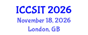 International Conference on Computer Science and Information Technology (ICCSIT) November 18, 2026 - London, United Kingdom