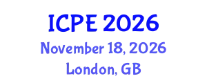 International Conference on Precision Engineering (ICPE) November 18, 2026 - London, United Kingdom