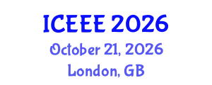 International Conference on Environmental and Ecological Engineering (ICEEE) October 21, 2026 - London, United Kingdom