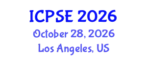 International Conference on Pharmaceutical Science and Engineering (ICPSE) October 28, 2026 - Los Angeles, United States
