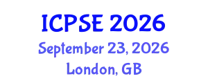 International Conference on Pharmaceutical Science and Engineering (ICPSE) September 23, 2026 - London, United Kingdom