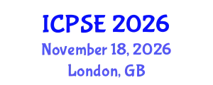 International Conference on Pharmaceutical Science and Engineering (ICPSE) November 18, 2026 - London, United Kingdom
