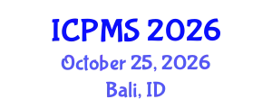International Conference on Port and Maritime Security (ICPMS) October 25, 2026 - Bali, Indonesia