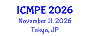 International Conference on Mechanical and Production Engineering (ICMPE) November 11, 2026 - Tokyo, Japan
