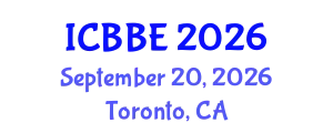 International Conference on Bioengineering and Biomedical Engineering (ICBBE) September 20, 2026 - Toronto, Canada