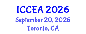 International Conference on Computer Engineering and Applications (ICCEA) September 20, 2026 - Toronto, Canada