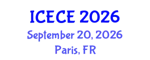 International Conference on Environmental and Civil Engineering (ICECE) September 20, 2026 - Paris, France