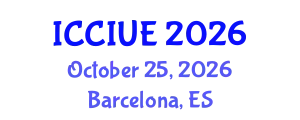 International Conference on Civil, Infrastructure and Urban Engineering (ICCIUE) October 25, 2026 - Barcelona, Spain