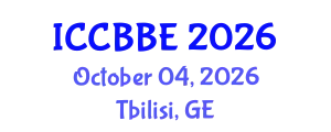 International Conference on Computational Biology and Biomedical Engineering (ICCBBE) October 04, 2026 - Tbilisi, Georgia