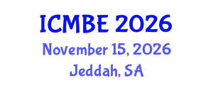 International Conference on Medical and Biological Engineering (ICMBE) November 15, 2026 - Jeddah, Saudi Arabia