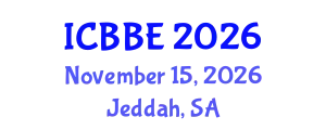 International Conference on Biomechanics and Biomedical Engineering (ICBBE) November 15, 2026 - Jeddah, Saudi Arabia