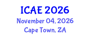 International Conference on Agricultural Engineering (ICAE) November 04, 2026 - Cape Town, South Africa