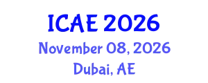 International Conference on Agricultural Engineering (ICAE) November 08, 2026 - Dubai, United Arab Emirates