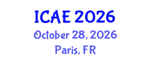 International Conference on Agricultural Engineering (ICAE) October 28, 2026 - Paris, France