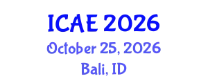 International Conference on Agricultural Engineering (ICAE) October 25, 2026 - Bali, Indonesia