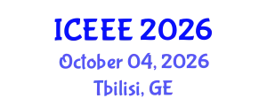 International Conference on Electrical and Electronics Engineering (ICEEE) October 04, 2026 - Tbilisi, Georgia