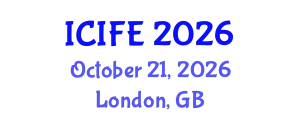 International Conference on Information and Financial Engineering (ICIFE) October 21, 2026 - London, United Kingdom