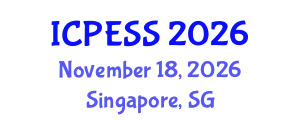 International Conference on Physical Education and Sport Science (ICPESS) November 18, 2026 - Singapore, Singapore