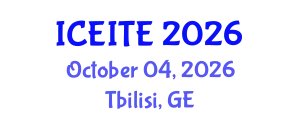 International Conference on Environmental, Infrastructure and Transportation Engineering (ICEITE) October 04, 2026 - Tbilisi, Georgia