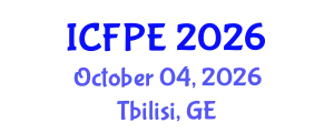 International Conference on Food Process Engineering (ICFPE) October 04, 2026 - Tbilisi, Georgia