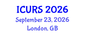 International Conference on Urban and Regional Studies (ICURS) September 23, 2026 - London, United Kingdom