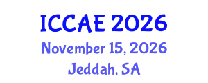 International Conference on Civil Society and Architectural Engineering (ICCAE) November 15, 2026 - Jeddah, Saudi Arabia