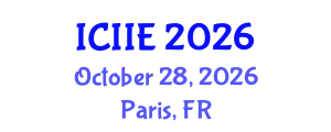 International Conference on Industrial and Information Engineering (ICIIE) October 28, 2026 - Paris, France