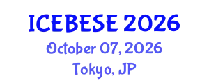 International Conference on Environmental, Biological, Ecological Sciences and Engineering (ICEBESE) October 07, 2026 - Tokyo, Japan