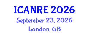 International Conference on Agricultural and Natural Resources Engineering (ICANRE) September 23, 2026 - London, United Kingdom