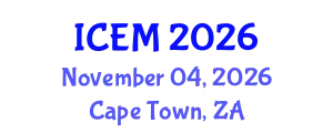 International Conference on Emergency Medicine (ICEM) November 04, 2026 - Cape Town, South Africa