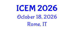 International Conference on Emergency Medicine (ICEM) October 18, 2026 - Rome, Italy