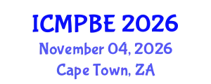 International Conference on Medical Physics and Biomedical Engineering (ICMPBE) November 04, 2026 - Cape Town, South Africa